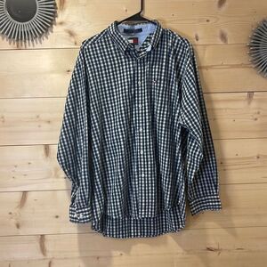 Tommy Hilfiger Mens Plaid Button Down Shirt